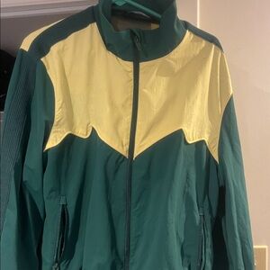 Zara Green and Yellow Bomber Jacket